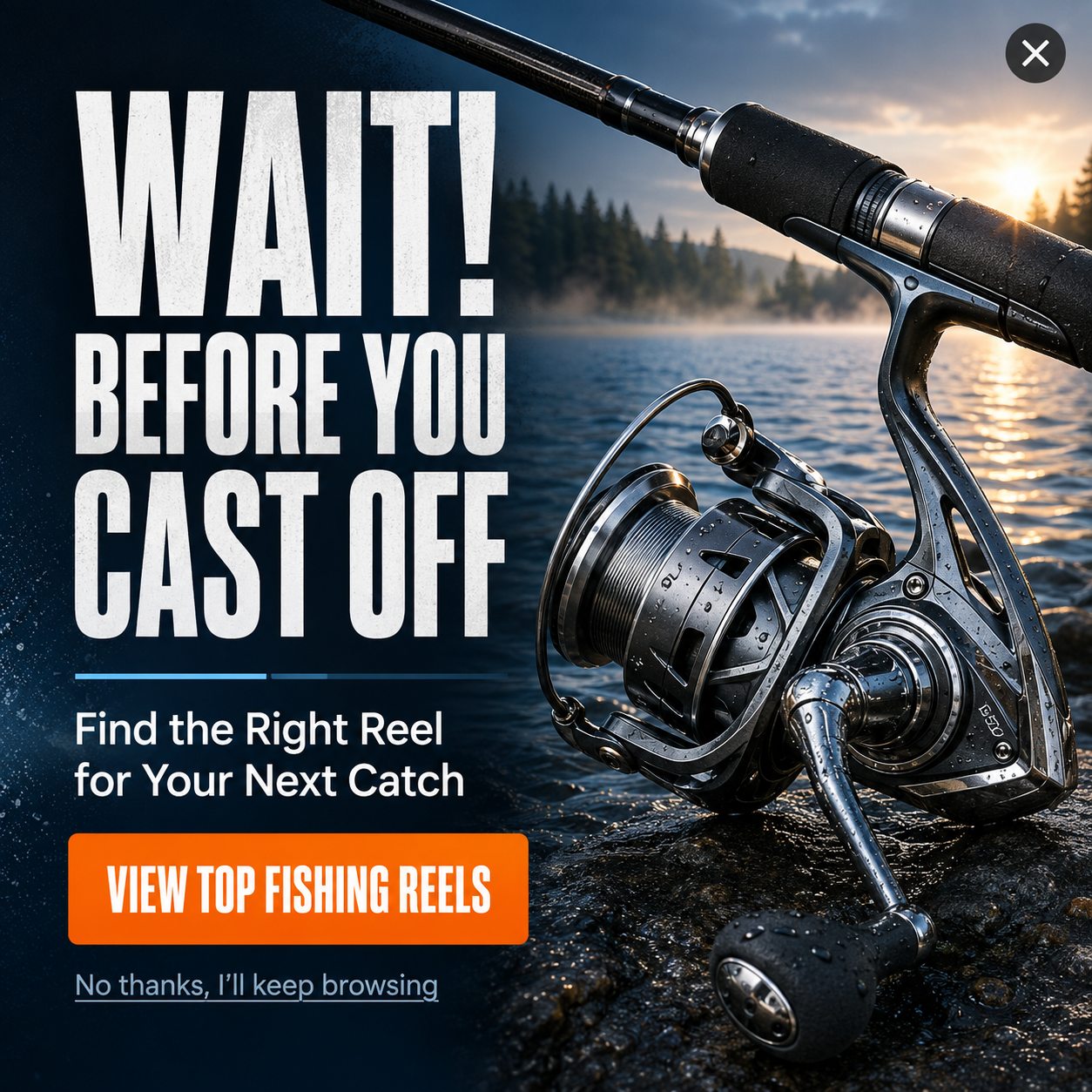 Wait before you cast off - find the right reel for your next catch